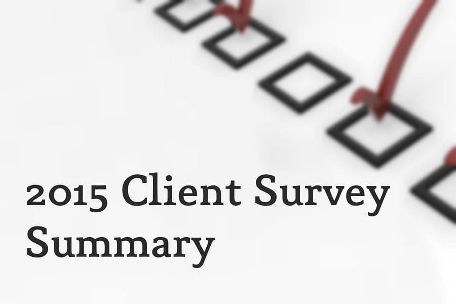 2015 Client Survey - Summary